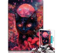 Puzzles Dream Cat 1000 pièces pour Adultes, Jeu éducatif Amusant et Humoristique pour Anniversaire (38x26cm)