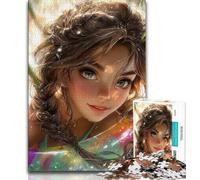 Puzzles Dream Girl 1000 pièces pour Adolescents, Jeu Stimulant et Jeu Familial avec des pièces de Formes aléatoires entièrement emboîtables (38x26cm)