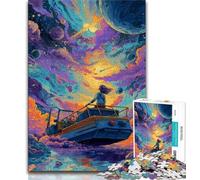 Puzzles Dream Ship pour Adultes 1000 pièces, Jeu Stimulant, Chaque pièce est Unique - Jeu Familial Stimulant 50x75cm