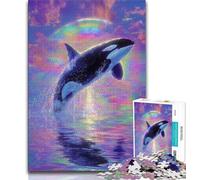 Puzzles Dream Whale pour Adultes et Adolescents, 1 000 pièces, Aide Le Cerveau à exercer des Jouets addictifs pour cultiver la Patience Une œuvre d'art (50x75cm)