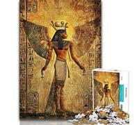 Puzzles du Dieu égyptien Antique Ra 1000 pièces pour Adolescents, Aidez Le Cerveau à exercer des Jouets addictifs pour cultiver la Patience, Jeu de défi Unique 38x26cm