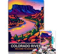 Puzzles du fleuve Colorado pour Adolescents, 1 000 pièces, Jouet éducatif et éducatif, idéal comme Cadeau pour Toute la Famille, 38x26cm