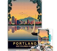 Puzzles du Front de mer de Portland, 1000 pièces pour Adultes et Adolescents, pour stimuler Le Cerveau, Jouets addictifs pour cultiver la Patience et l'interaction Parent-Enfant, 50x75cm