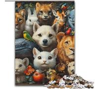 Puzzles du Monde Animal pour Adultes, 1 000 pièces, pour Les 14 Ans et Plus, Jeux Amusants, activités Amusantes à la Maison, Cadeaux d'anniversaire, Cadeaux de Voyage (Taille 50x75cm)