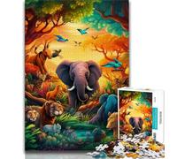 Puzzles du Monde Animal pour Adultes et Adolescents 1000 pièces, aident Le Cerveau à exercer des Jouets addictifs pour cultiver la Patience, Excellent Cadeau 50x75cm