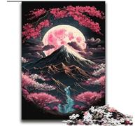 Puzzles du Mont Fuji en Fleurs de Cerisier pour Adultes, 2000 pièces, Jeux Amusants, décoration Murale, Cadeaux d'anniversaire et de Noël Uniques (70x100cm)