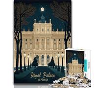 Puzzles du Palais Royal de Madrid pour Adolescents, 1 000 pièces, Jeu Familial Anti-Stress, défi Difficile, Superbes Cadeaux et Jouets 50x75cm