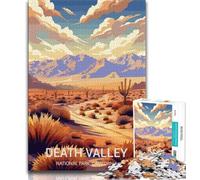Puzzles du Parc National de la Vallée de la Mort pour Adolescents, Puzzle de 1000 pièces, Jouet éducatif intellectuel décompressant, Cadeaux du Père Noël Secret 50x75cm