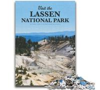 Puzzles du Parc National de Lassen pour Adultes, Art intéressant, réduction du Stress, liste de souhaits avec Le Père Noël, pour Les 14 Ans, 1000 pièces (50x75cm)