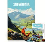 Puzzles du Parc National de Snowdonia pour Adultes, 1000 pièces, Casse-tête analytique, Loisirs, évasion, Cadeau saisonnier (38x26cm)