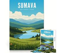 Puzzles du Parc National de Sumava pour Adultes, 1000 pièces, Casse-tête analytique, Loisirs, évasion, Cadeau saisonnier (38x52cm)