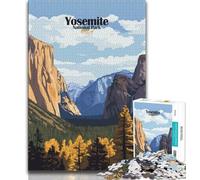 Puzzles du Parc National de Yosemite pour Adultes, Jeu éducatif, Jouet de défi, idéal comme Cadeau pour Toute la Famille 38x26cm