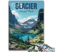 Puzzles du Parc National des Glaciers pour Adolescents, 1000 pièces, Jouets addictifs pour stimuler l'intelligence cérébrale, Cadeaux d'anniversaire pour Les 14 Ans et Plus, 1000 pièces (50x75cm)