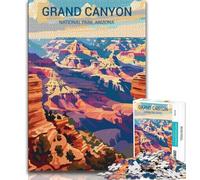 Puzzles du Parc National du Grand Canyon pour Adolescents, 1 000 pièces, Jouets addictifs pour la décoration de la Maison, défi d'intelligence cérébrale, 50x75cm