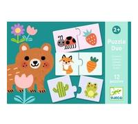 Puzzles Duo Djeco Couleurs 24 pièces Multicolore