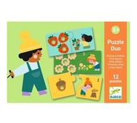 Puzzles Duo Djeco Premiers chiffres 24 pièces Multicolore
