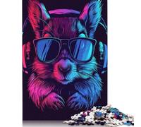 Puzzles écureuil Astronaute pour Adultes 1000 pièces Puzzles pour Adultes et Adolescents à partir de 12 Ans Cadeaux du réveillon de Noël 1000 pièces (75 x 50 cm)