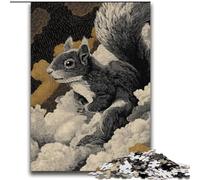 Puzzles Écureuil pour Adultes 2000 pièces, Jeu Stimulant et Familial avec Affiche et fiche de Questions-réponses (70x100cm)
