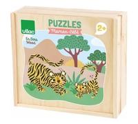Puzzles Éducatifs en Bois pour Enfants - À la Recherche de Maman