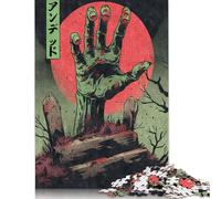 Puzzles effrayants de 1 000 pièces représentant Une Tombe de Main de Zombie pour Adultes et Adolescents à partir de 12 Ans, Cadeaux de Noël, 1 000 pièces (75 x 50 cm)