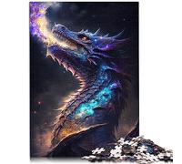 Puzzles Elder Dragons Cosmic Reign pour Adultes 1000 Jouets en Bois Puzzle Amusant pour Adultes 1000 pièces 19,7 x 29,5 Pouces