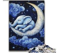 Puzzles Éléphant endormi pour Adultes et Adolescents 2000 pièces, Jouets éducatifs et éducatifs, Jeux familiaux avec Affiche et fiche de Questions (70x100cm)