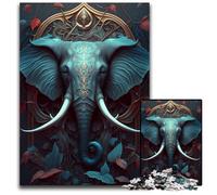 Puzzles Éléphants Enchantés pour Adultes, Puzzles Impossibles de 1000 Pièces pour Adultes, Défi Cérébral, Cadeau Parfait pour Adolescents et Décoration d'Intérieur 50x75cm/19,68x29,52 Pouces