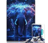 Puzzles éléphants fantastiques pour Adultes et Adolescents, Jouets addictifs pour la décoration de la Maison (38x26cm)