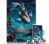 Puzzles Éléphants Mystérieux 1000 Pièces pour Adolescents, Jeu Défiant et Jeu Familial avec Pièces de Formes Aléatoires Entièrement Emboîtables 50x75cm