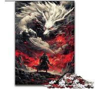 Puzzles éléphants mystérieux 1000 pièces pour Adultes, Jeux stimulants, décoration Murale, Cadeaux d'anniversaire et de Noël Uniques 26x38cm