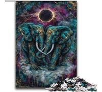Puzzles éléphants mystérieux pour Adolescents, 2000 pièces, Difficiles à réaliser, mais Amusants et Humoristiques Cadeau d'anniversaire, décoration Murale (70x100cm)