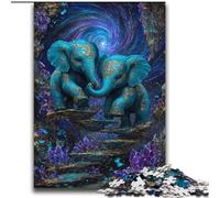 Puzzles éléphants mystérieux pour Adultes, 2000 pièces, Un défi Difficile à relever pour Toute la Famille 70x100cm