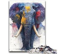 Puzzles Éléphants pour Ados, 2000 pièces, Difficiles à compléter, mais Amusants et Humoristiques, avec Affiche et fiche de Questions-réponses Assorties (70x100cm)