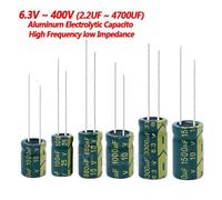 Puzzles en aluminium ESR haut et bas,10V,16V,25V,35V,50V,400V,100UF,220UF,330UF,470UF,680UF,1000UF,1500UF,2200UF,3300UF - Type 6.3V2200UF 10PCS #E