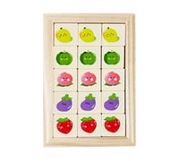 Puzzles en Blocs - Jouet De Correspondance Au Style Dessin Animé | Casse-Tête en Bois Intelligent - pour Et Famille Formation en Classe Développement De La Logique Jardin D'