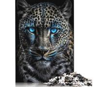 Puzzles en Bois 1000 pièces Léopard Givré Magique, Jeu éducatif pour Adultes (75 x 50 cm)