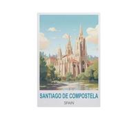 Puzzles en Bois 1000 Pièces，Saint-Jacques-de-Compostelle, Espagne，Jouets Intellectuels De Puzzle Difficiles, Jouets De Bricolage Cadeaux pour Enfants（75x50cm）-GH93
