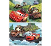 Puzzles en bois 2 x 25 pièces : Cars