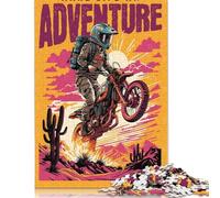 Puzzles en Bois 500 pièces « Faites de la Vie Une Aventure » pour Adultes, Jeu éducatif pour Enfants, Cadeau de Noël, 500 pièces (52 x 38 cm)