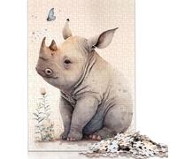 Puzzles en Bois 500 pièces, mi-Canard mi-Humain, pour Adultes et Adolescents, Cadeaux pour Adultes, 500 pièces (52 x 38 cm)