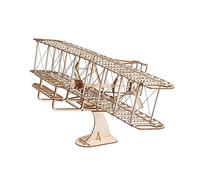 Puzzles en Bois Bricolage modèles Ensemble pour Avions Woodcraft Construction Jouet Bricolage Wright Flyer modèle Avions Ensemble Puzzle