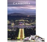 Puzzles en Bois de 1 000 pièces pour Adultes, Canberra, Australie. Exercices cérébraux, Jeu, Divertissement, Cadeaux, activités familiales (75 x 50 cm).