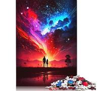 Puzzles en Bois de 1 000 pièces représentant des paysages galactiques pour Adultes, idéal pour Les Exercices cérébraux, Les Jeux de Divertissement et Les activités familiales (75 x 50 cm).