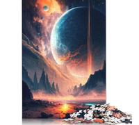 Puzzles en Bois de 1 000 pièces représentant Un Paysage symphonique d'Aurora pour Adultes. Exercices cérébraux, Jeu de défi, Divertissement, Cadeaux, activités familiales (75 x 50 cm).