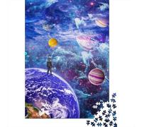 Puzzles en Bois de 1000 pièces « Au-delà de Notre Monde » pour Adultes et Enfants (75 x 50 cm)