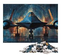 Puzzles en Bois de 500 pièces sur Le thème du futurisme furtif pour Adultes et Adolescents | Puzzle Durable pour Adultes | Jeux 500 pièces (52 x 38 cm)