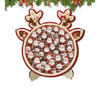 Puzzles en bois de Noël - Jouet créatif - Activité difficile | Puzzles en bois pour enfants pour l'intérieur et l'extérieur, fête, maison, anniversaire, vacances