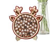 Puzzles en bois de Noël - Jouet créatif - Activité difficile | Puzzles en bois pour enfants pour l'intérieur et l'extérieur, fête, maison, anniversaire, vacances