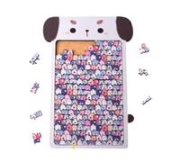 Puzzles en Bois,Décorations Maison Mignonnes Chat - Puzzle en Bois Cadré avec des Animaux | pour Étudiants Hommes Salle De Classe Voyage Salon Chambre Fête