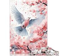 Puzzles en Bois Dove Cherry Blossom 1000 pièces pour Adultes, Jeux d'exercices cérébraux, Cadeaux, activités familiales, 1000 pièces (38 x 26 cm)